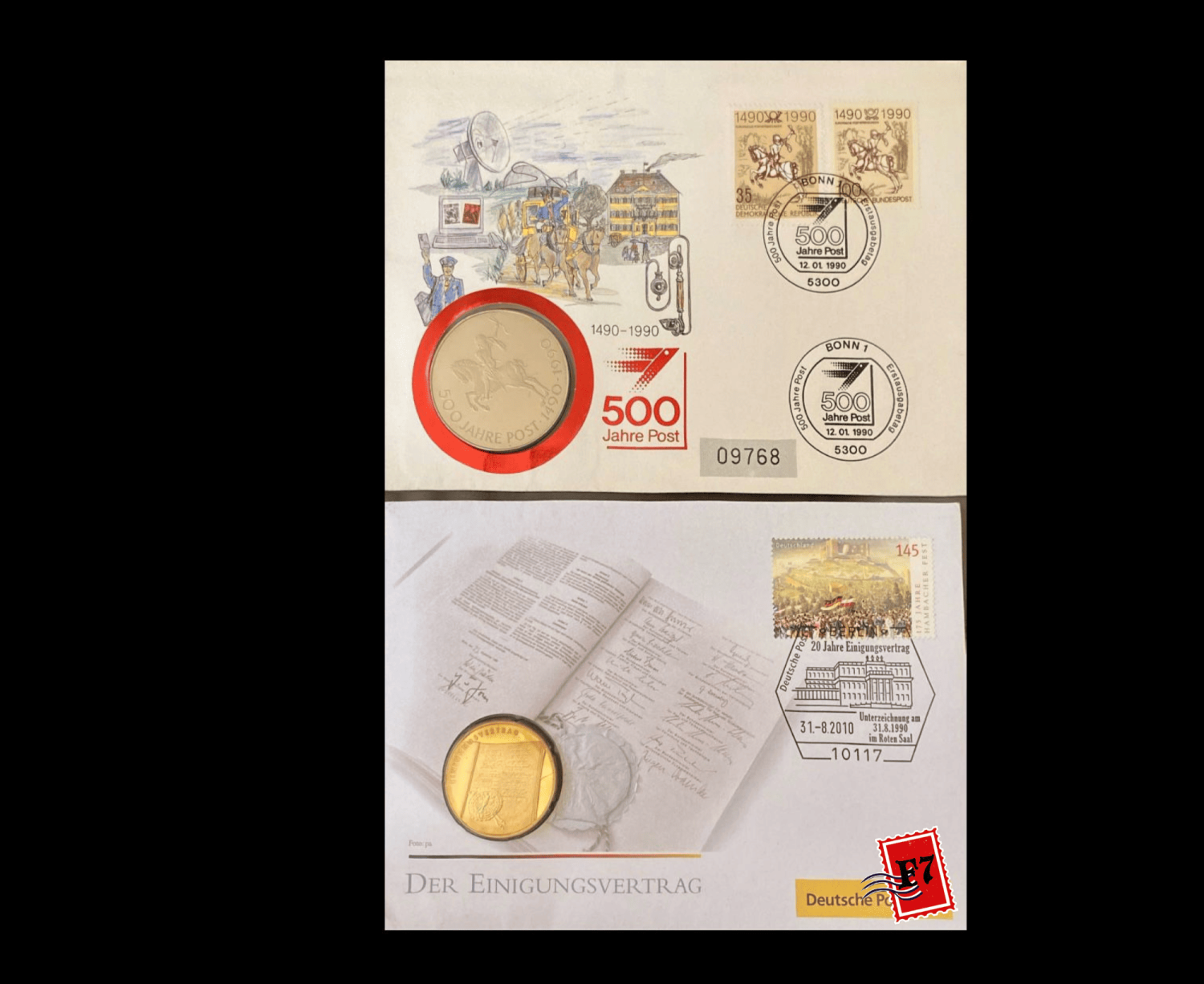 FDC WITH COIN GERMAN SET 25