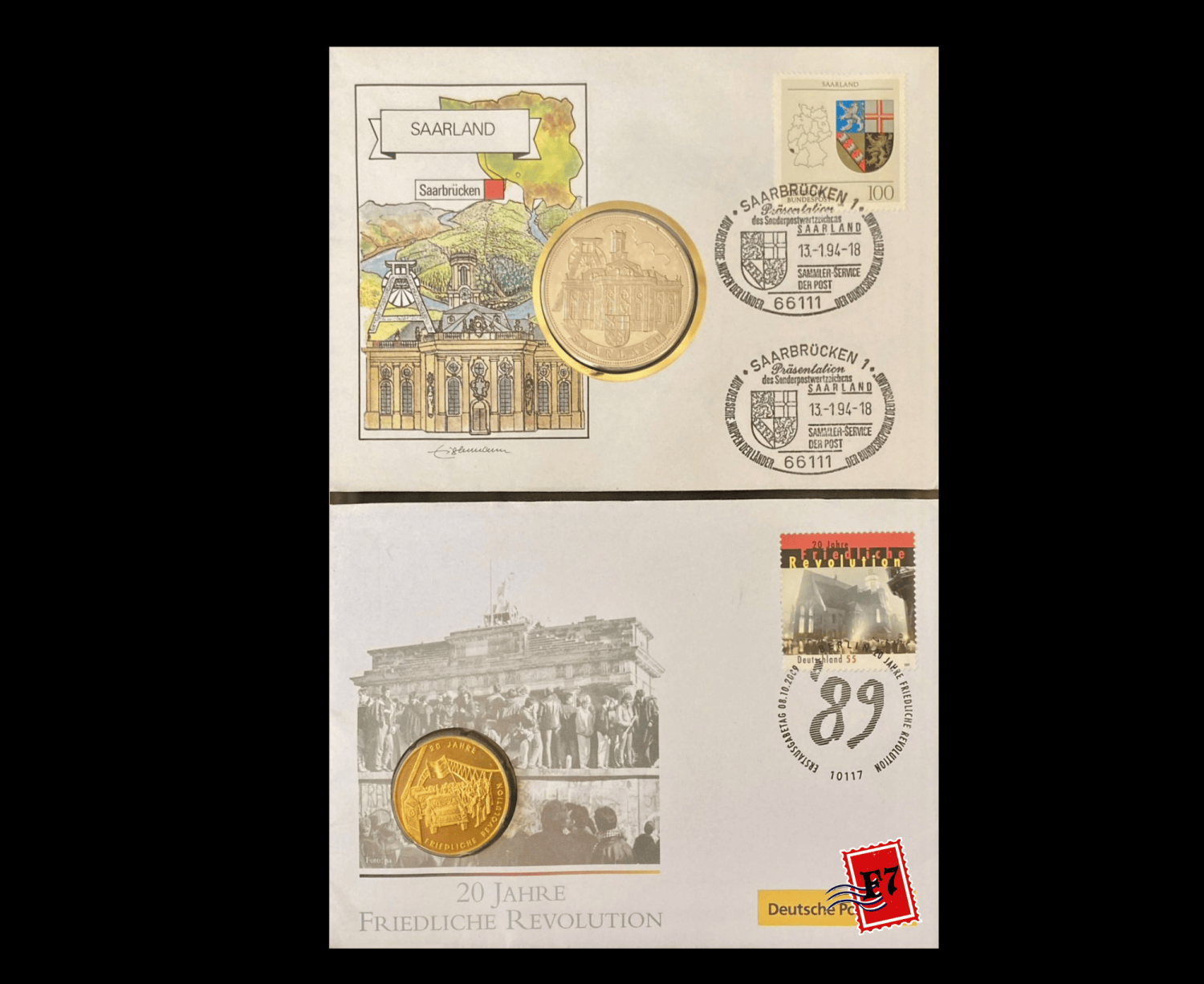 FDC WITH COIN GERMAN SET 23