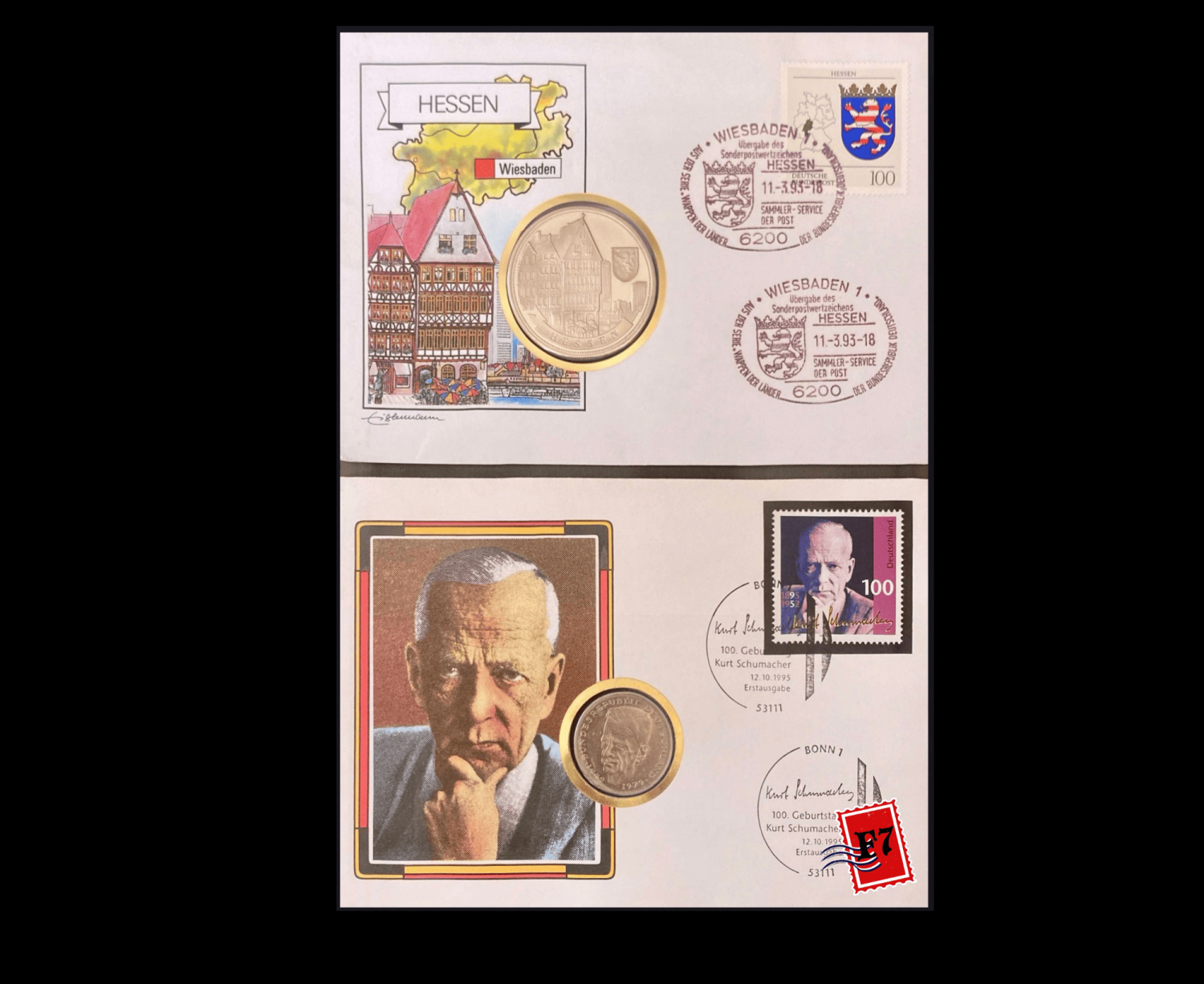 FDC WITH COIN GERMAN SET 34