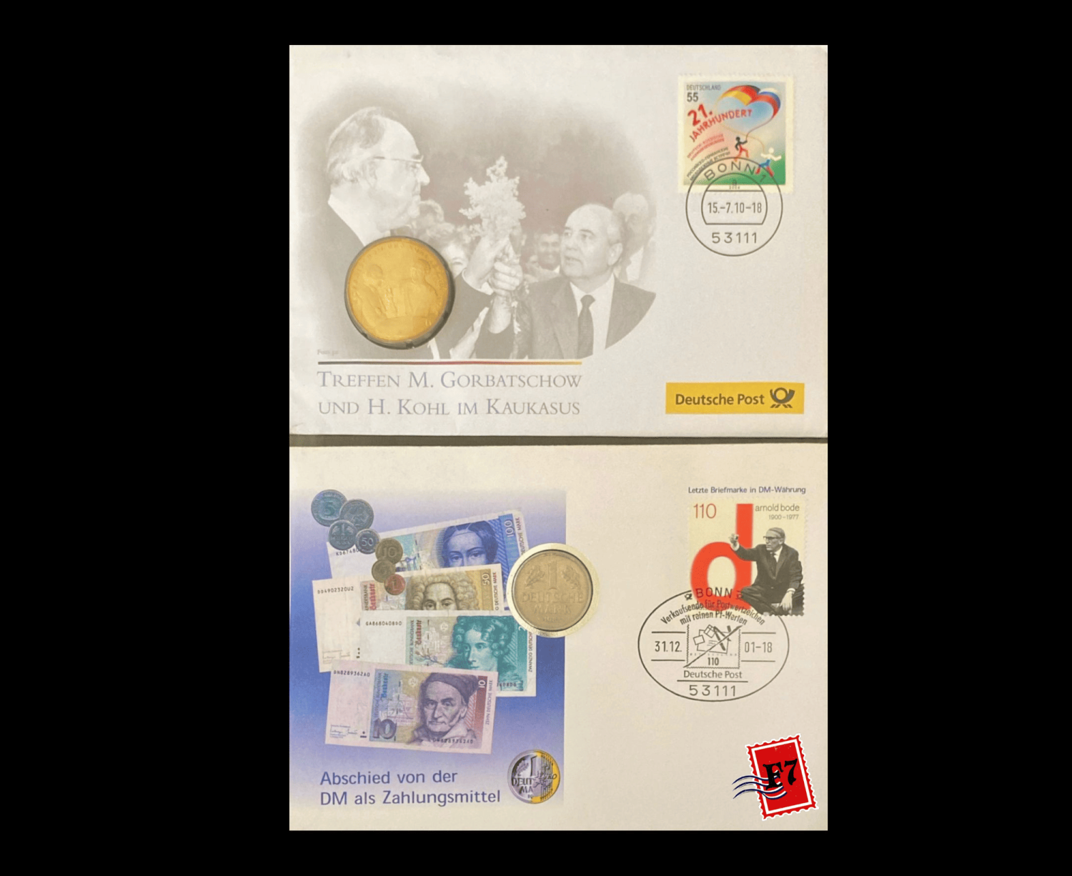 FDC WITH COIN GERMAN SET 7