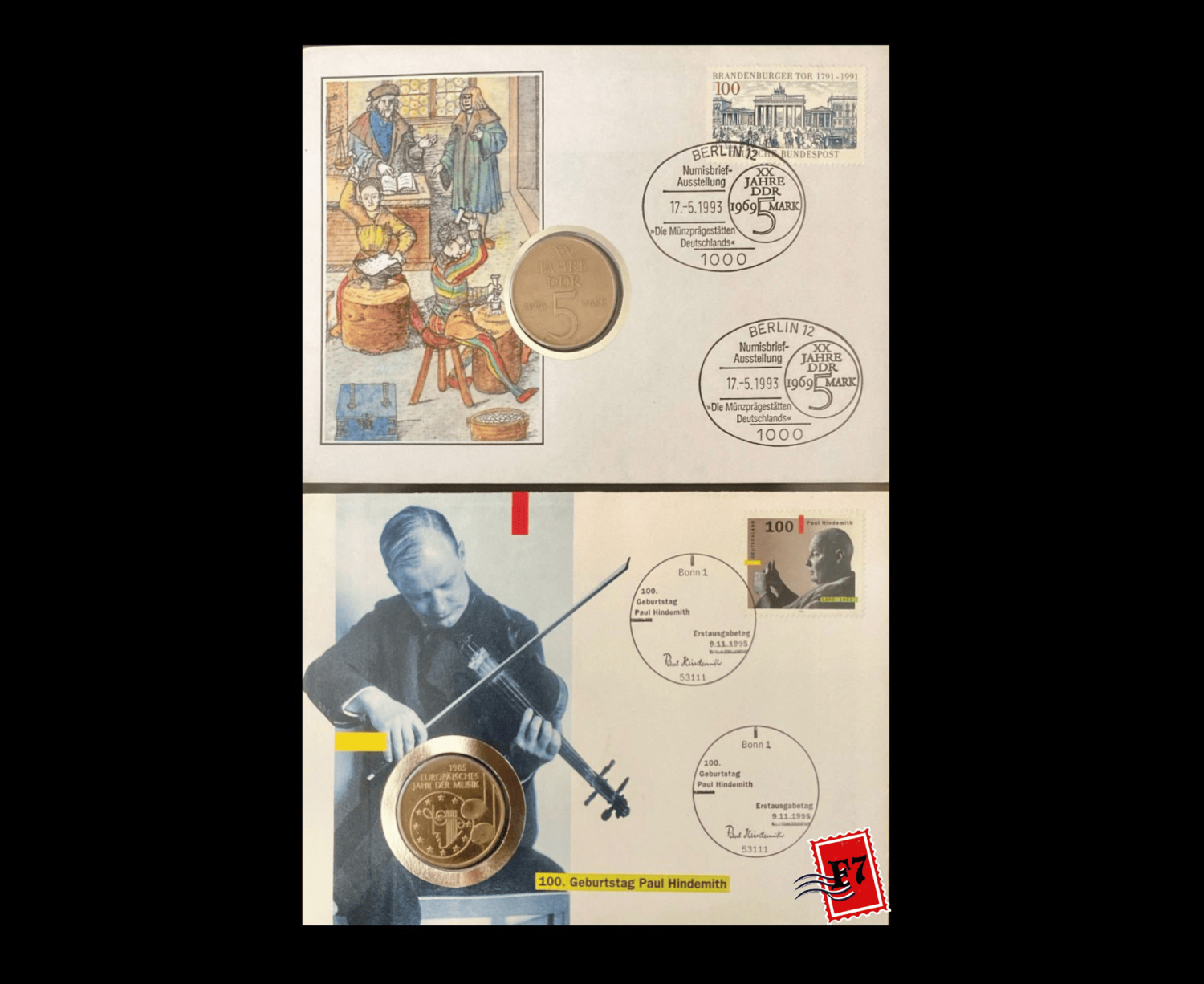 FDC WITH COIN GERMAN SET 31