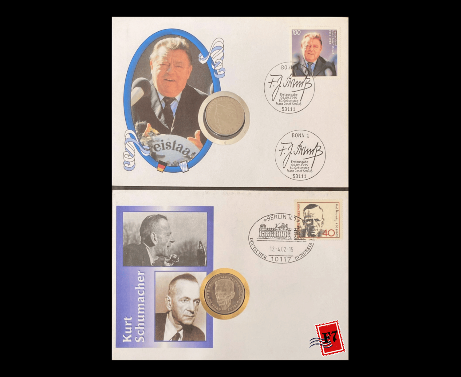 FDC WITH COIN GERMAN SET 15