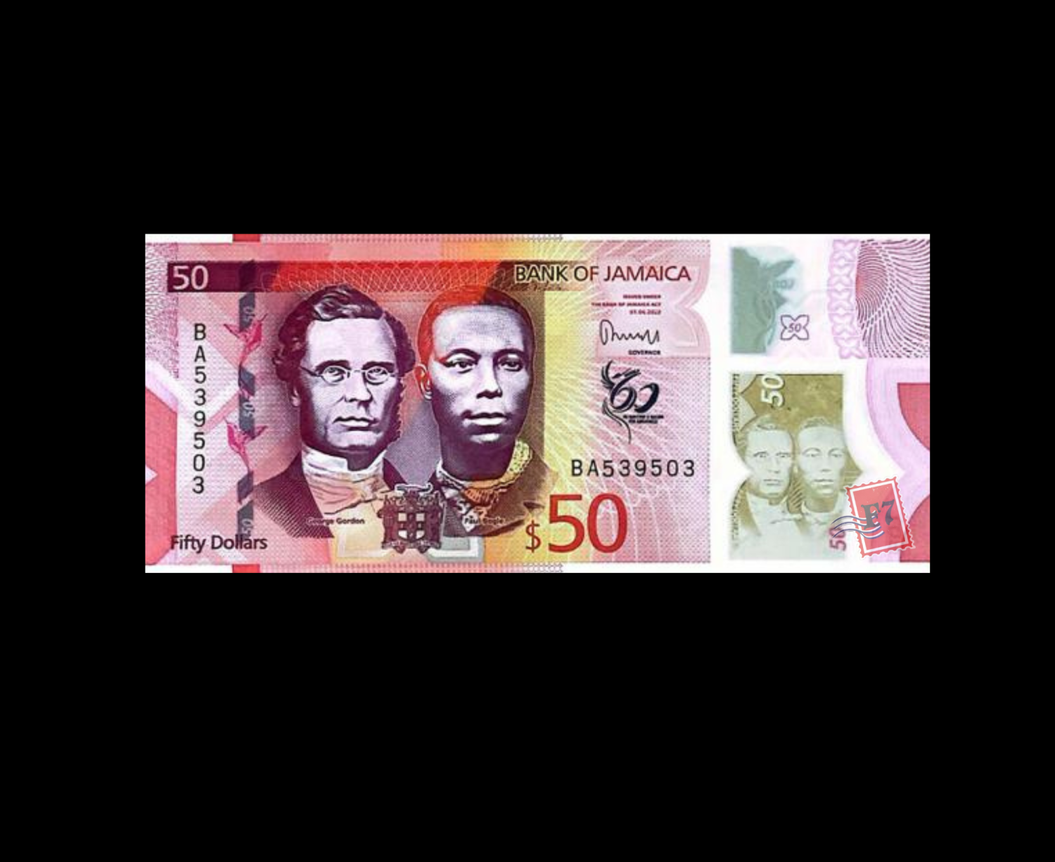 JAMAICA 50 DOLLAR 2022 POLYMER