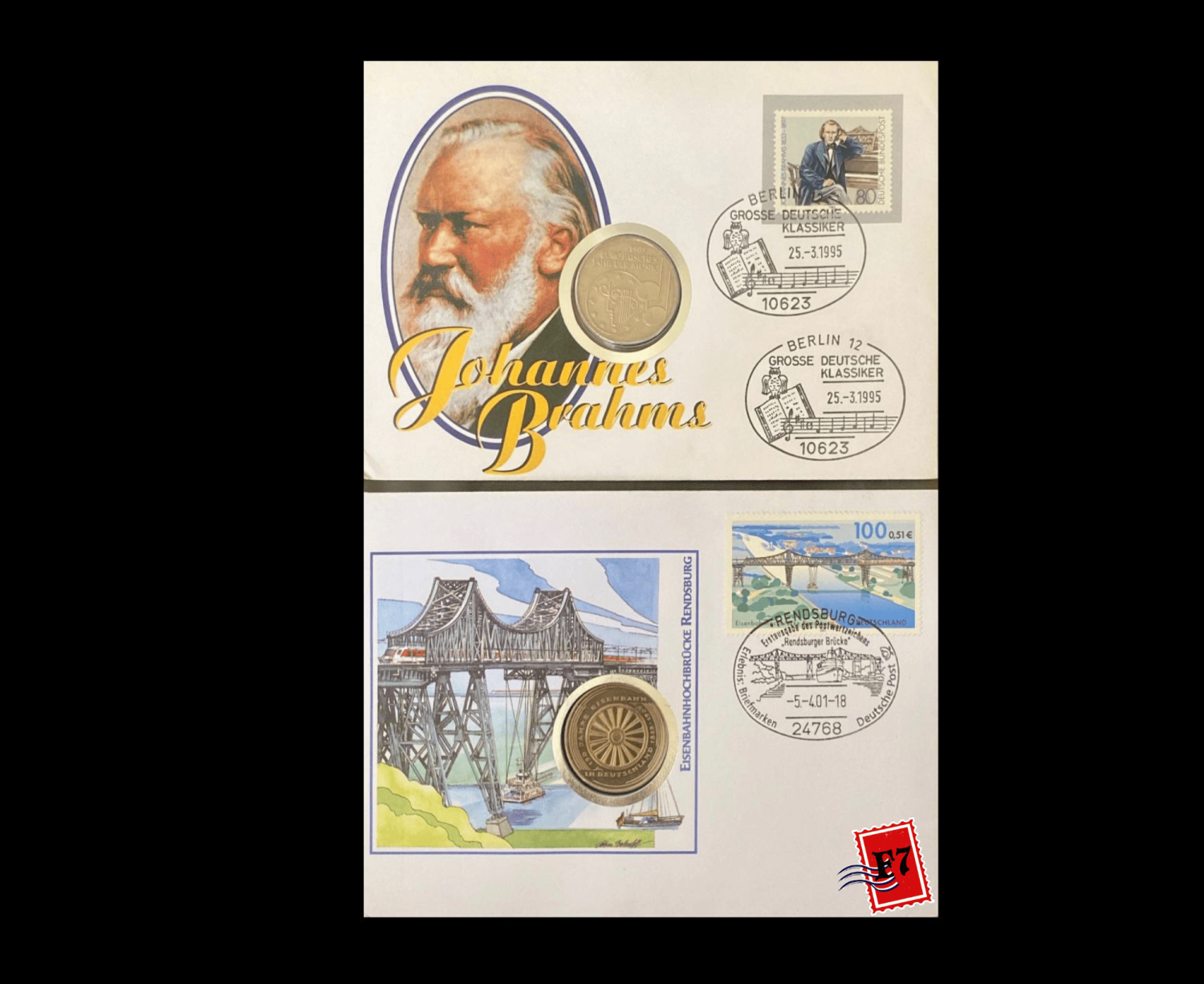 FDC WITH COIN GERMAN SET 26