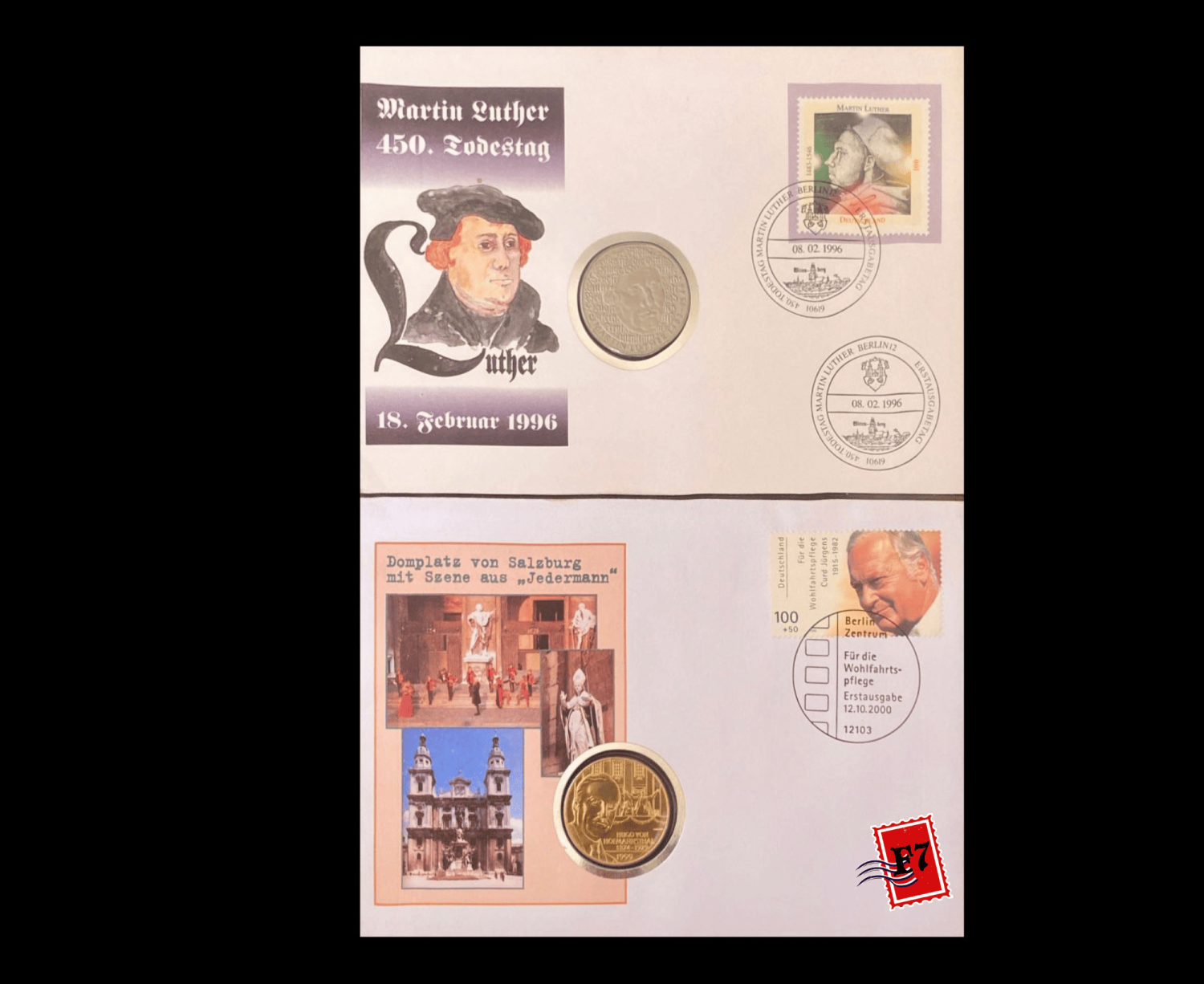 FDC WITH COIN GERMAN SET 27