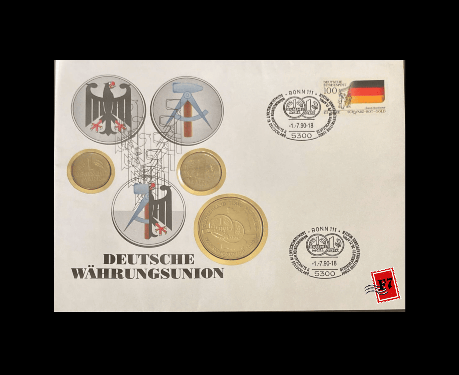 FDC WITH COIN GERMAN SET 46